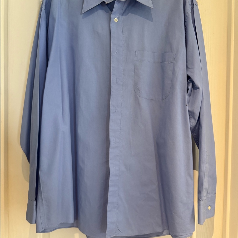 Calvin Klein Blue Dress Shirt Classic Button-Down